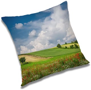 RADANYA Natural Cushion Cover 12x12 inch