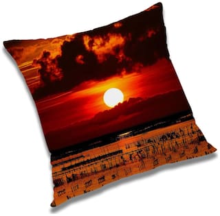 RADANYA Natural Cushion Cover 12x12 inch