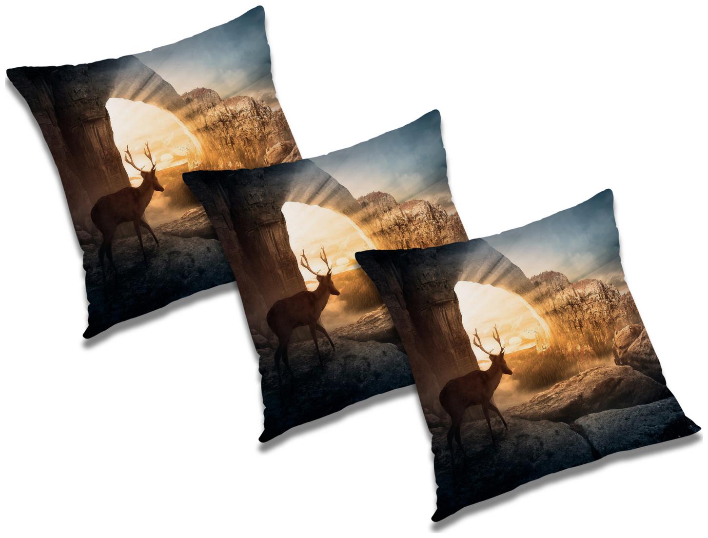 

RADANYA Natural Cushion Cover (Set of 3) 24x24 inch