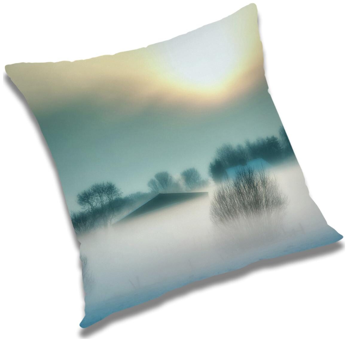 

RADANYA Printed Polyester Grey Cushion Cover ( Small Pack of 1 )