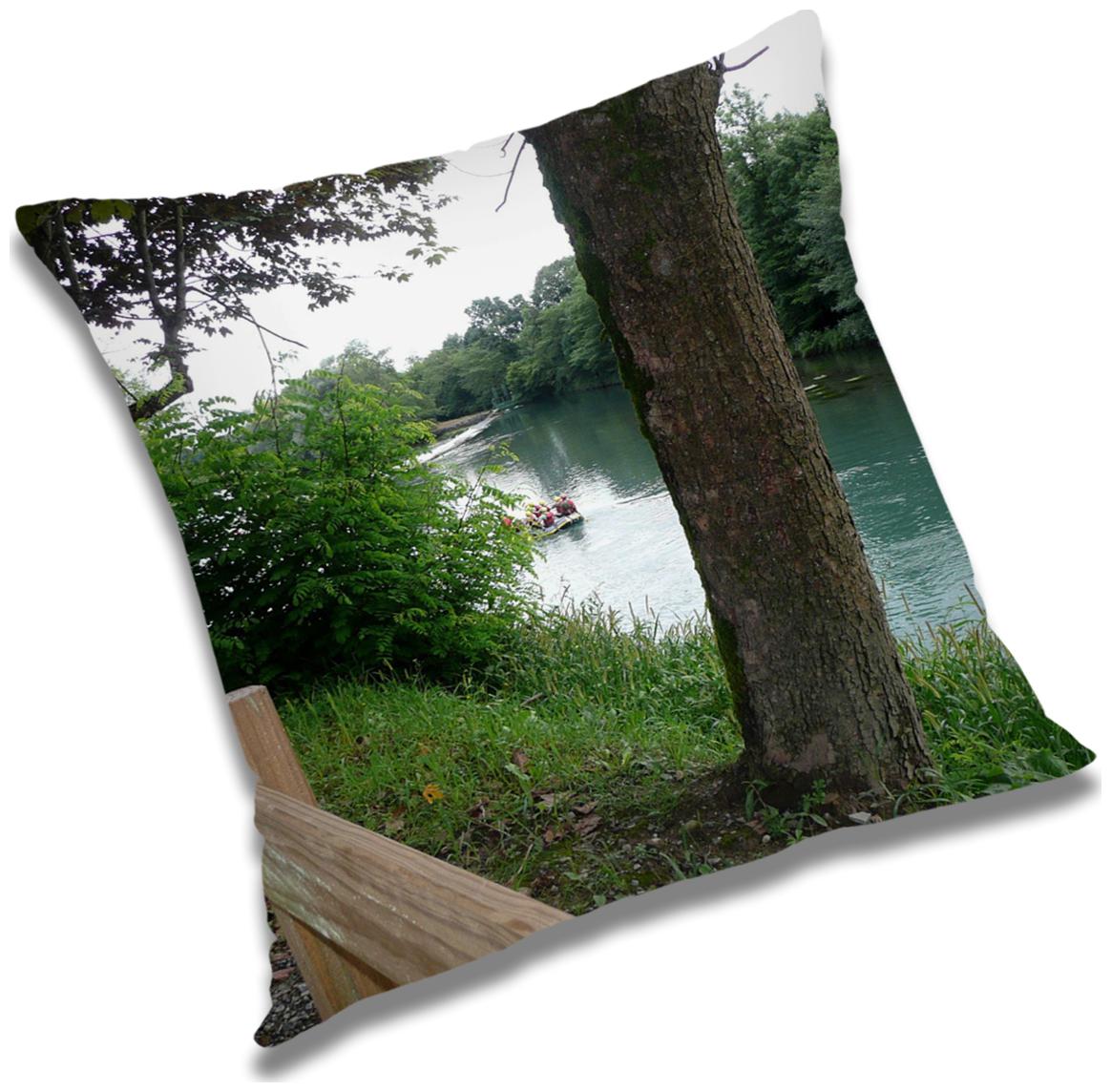 

RADANYA Printed Polyester Green Cushion Cover ( Extra large Pack of 1 )