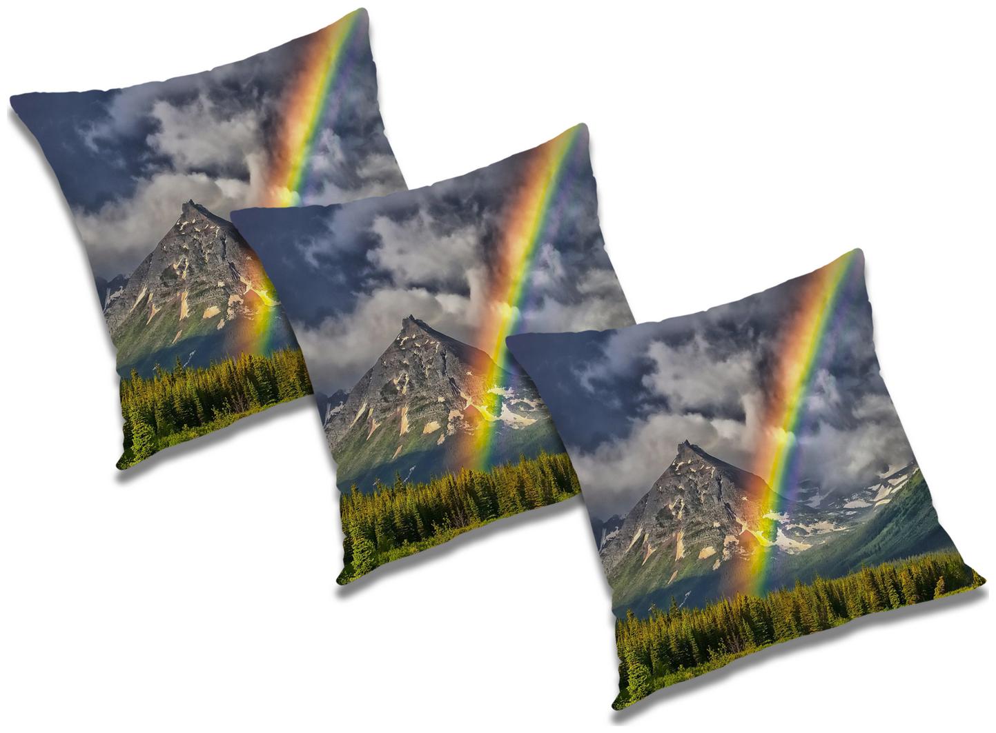 

RADANYA Printed Polyester Blue Cushion Cover ( Large Pack of 3 )