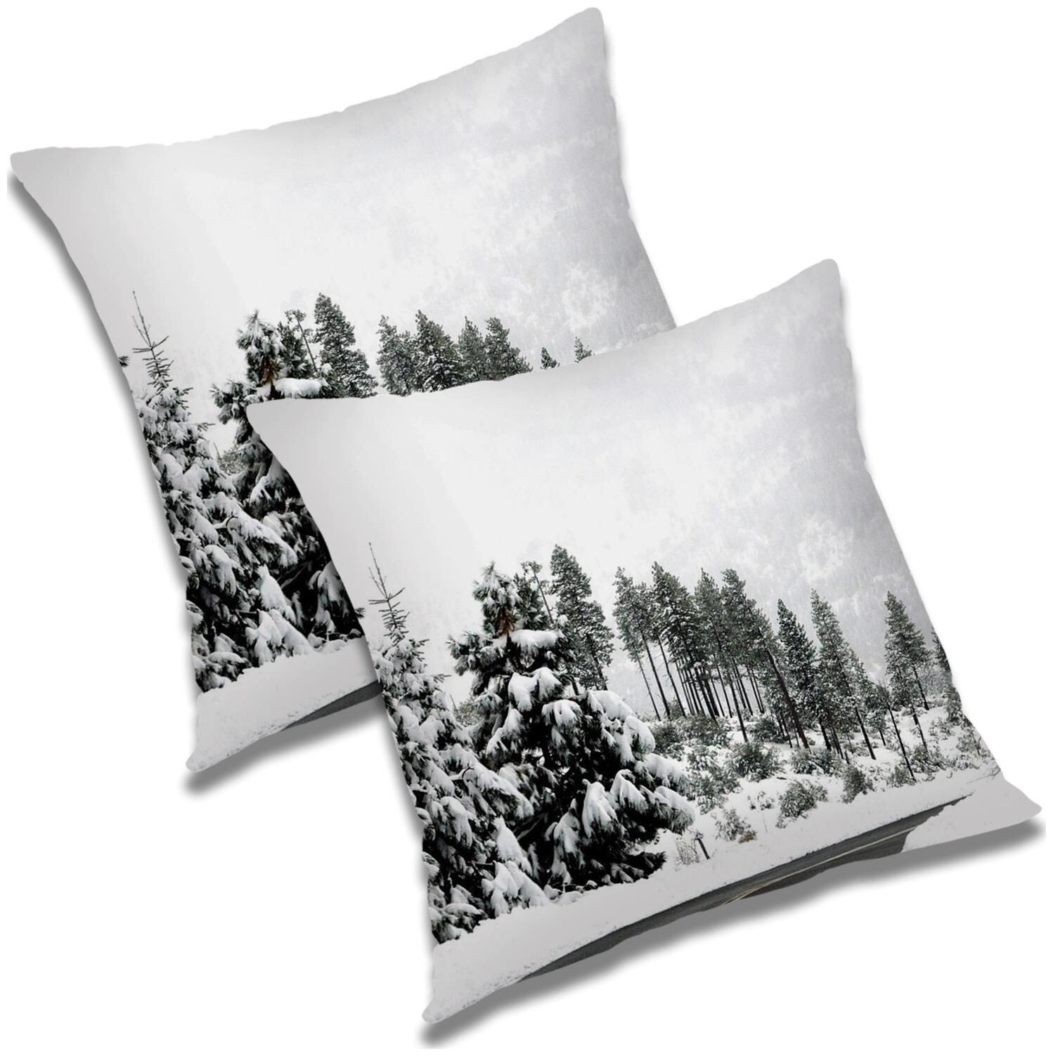 

RADANYA Printed Polyester White Cushion Cover ( Regular Pack of 2 )