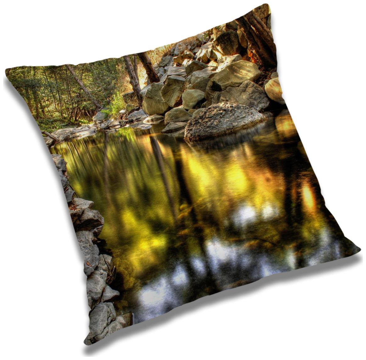 

RADANYA Printed Polyester Green Cushion Cover ( Large Pack of 1 )