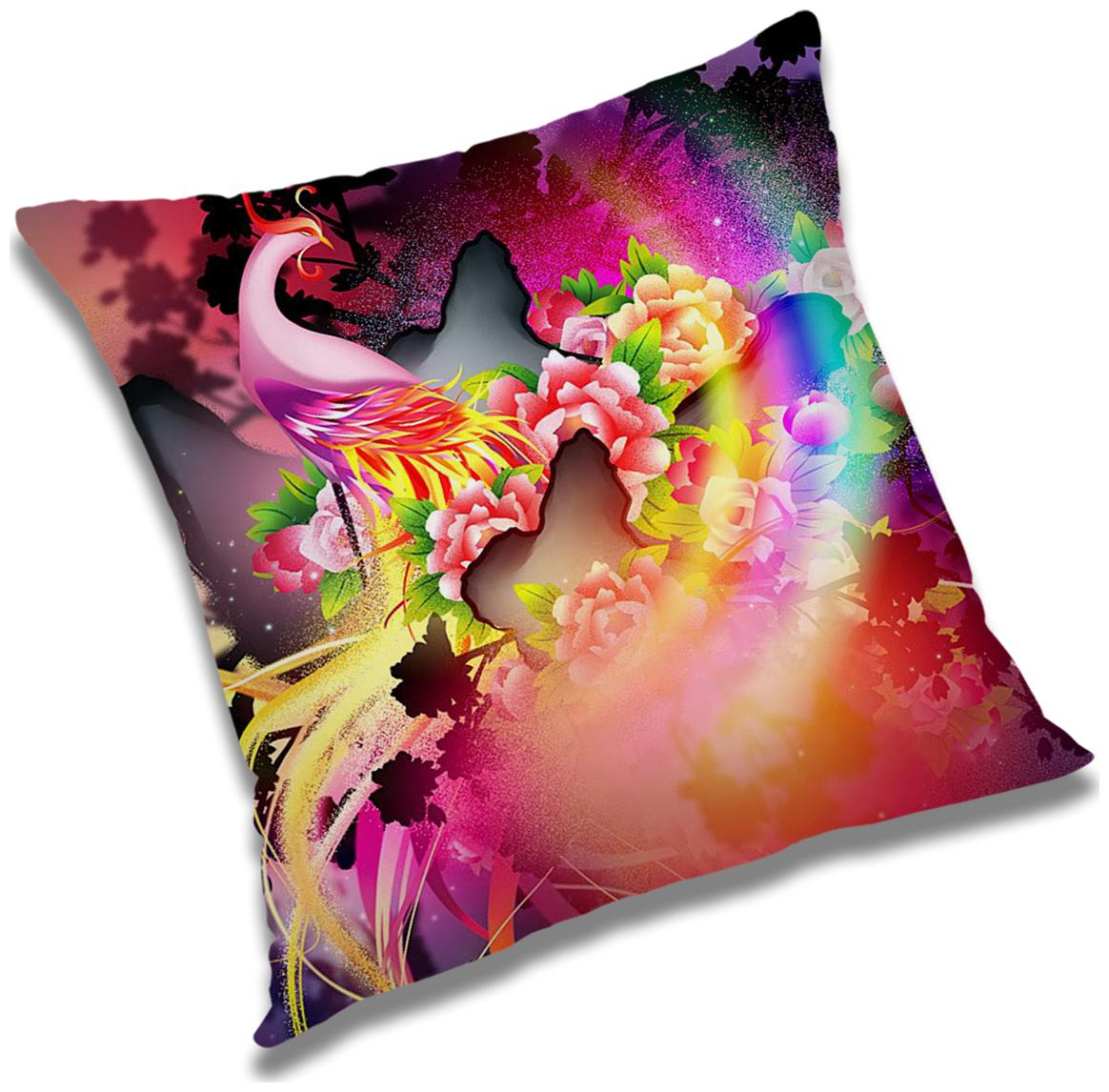 

RADANYA Printed Polyester Beige Cushion Cover ( Small Pack of 1 )