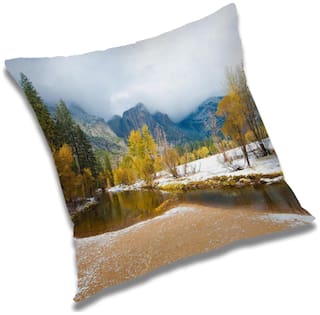 RADANYA Natural Cushion Cover 24x24 inch