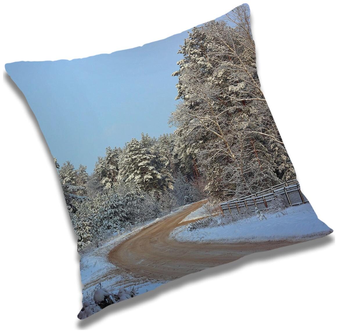 

RADANYA Printed Polyester Blue Cushion Cover ( Regular Pack of 1 )