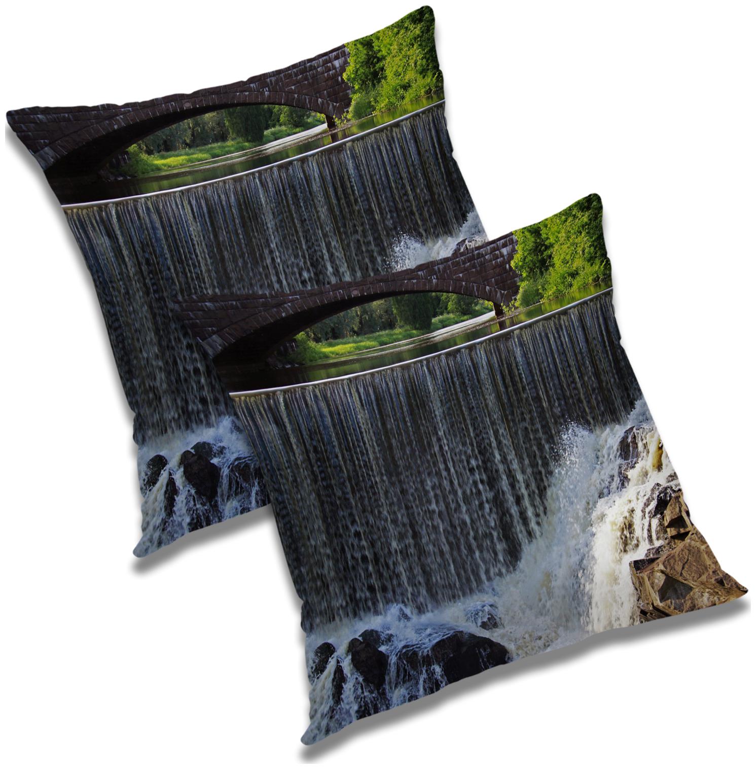 

RADANYA Printed Polyester Grey Cushion Cover ( Regular Pack of 2 )