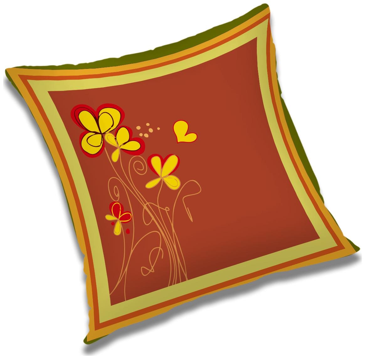 

RADANYA Printed Polyester Brown Cushion Cover ( Regular Pack of 1 )