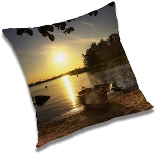 RADANYA Natural Cushion Cover 12x12 inch
