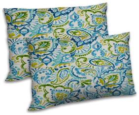 RADANYA Polyester Paisley Pillow Covers ( Pack of 2 , Off-White )