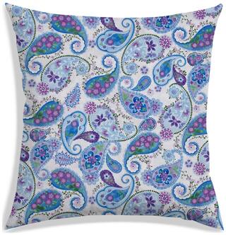 RADANYA Paisley Polyester Off-white Cushion Cover ( Extra large , Pack of 1 )