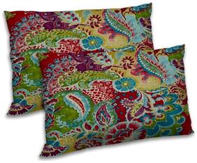 RADANYA Polyester Floral Pillow Covers ( Pack of 2 , Multi )