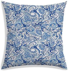 RADANYA Paisley Polyester Off-white Cushion Cover ( Extra large , Pack of 1 )