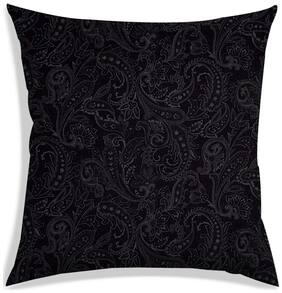 RADANYA Paisley Polyester Black Cushion Cover ( Extra large , Pack of 1 )