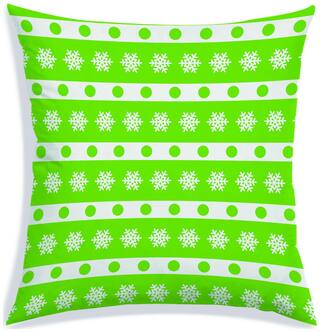 RADANYA Polka dot Polyester Green Cushion Cover ( Small , Pack of 1 )