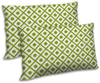 RADANYA Polyester Printed Pillow Covers ( Pack of 2 , Green )