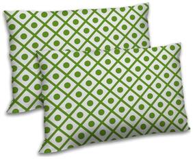 RADANYA Polyester Abstract Pillow Covers ( Pack of 2 , Green )