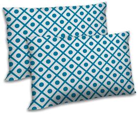 RADANYA Polyester Printed Pillow Covers ( Pack of 2 , Blue )