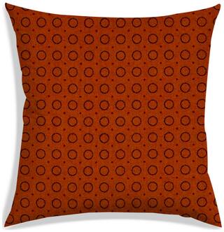 RADANYA Polka dot Polyester Brown Cushion Cover ( Large , Pack of 1 )