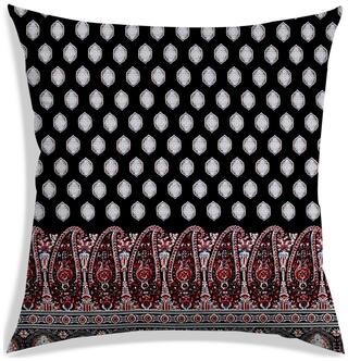 RADANYA Polka dot Polyester Black Cushion Cover ( Regular , Pack of 1 )