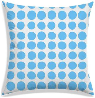 RADANYA Polka dot Polyester White Cushion Cover ( Small , Pack of 1 )
