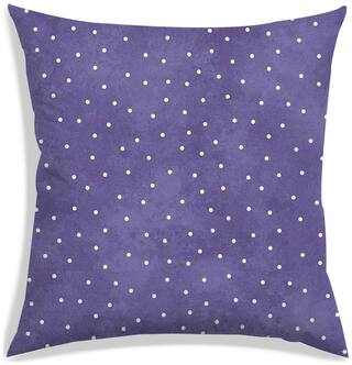 RADANYA Polka dot Polyester Purple Cushion Cover ( Extra large , Pack of 1 )