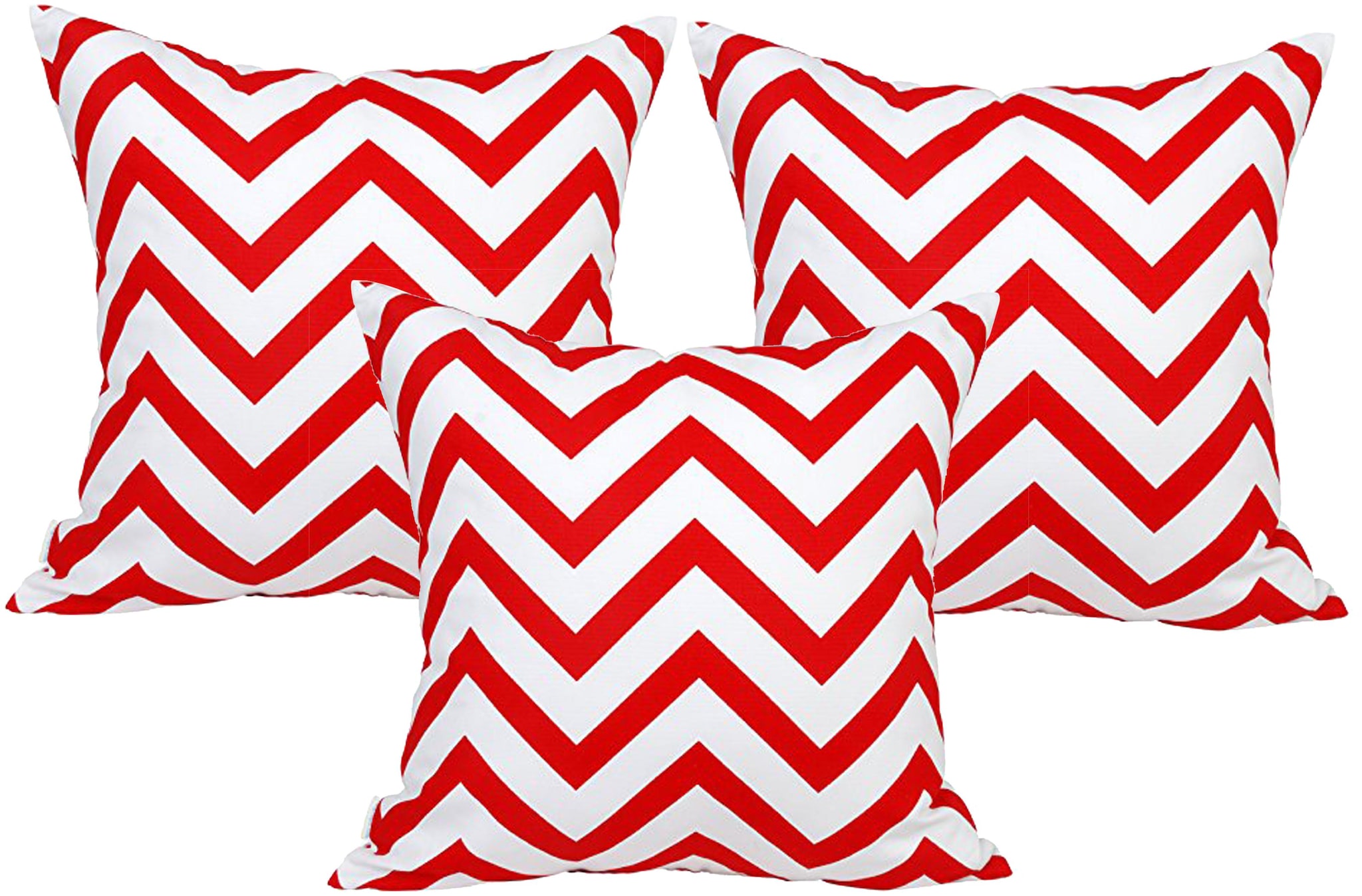 

RADANYA Geometric Polyester Red Cushion Cover ( Regular Pack of 3 )