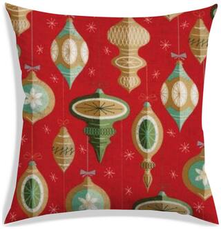 RADANYA Printed Polyester Red Cushion Cover ( Regular , Pack of 1 )