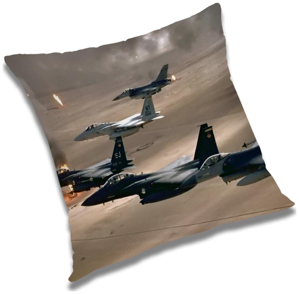 

RADANYA Printed Polyester Grey Cushion Cover ( Large Pack of 1 )