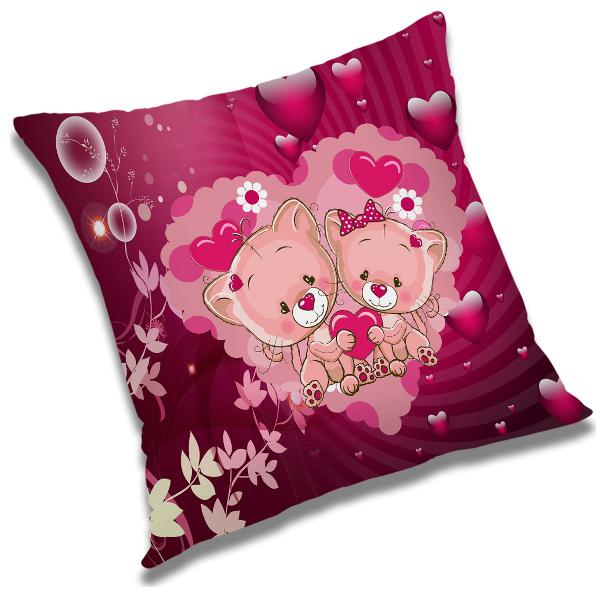 

RADANYA Printed Cushion Cover with Filler Set 12X12 inch