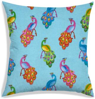 RADANYA Printed Polyester Blue Cushion Cover ( Small , Pack of 1 )