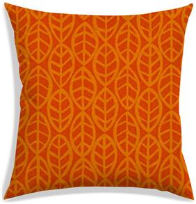 RADANYA Printed Polyester Orange Cushion Cover ( Large , Pack of 1 )