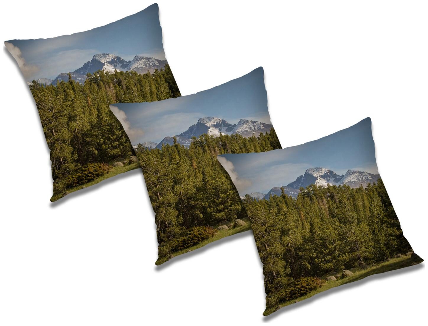 

RADANYA Printed Cushion Cover with Filler (Set of 3) 20x20 inch