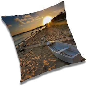 RADANYA Printed Cushion Cover with Filler Set 24x24 inch