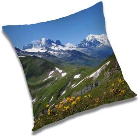 RADANYA Printed Cushion Cover with Filler Set 18x18 inch