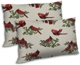 RADANYA Polyester Printed Pillow Covers ( Pack of 2 , Beige )