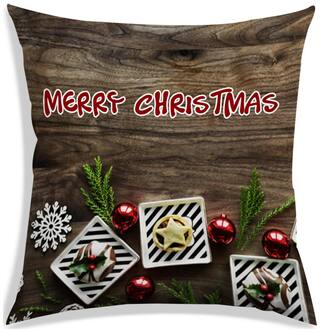 RADANYA Printed Polyester Brown Cushion Cover ( Regular , Pack of 1 )