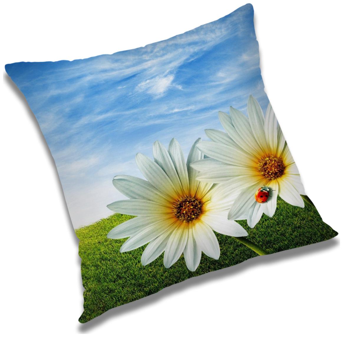 

RADANYA Printed Cushion Cover with Filler Set 18x18 inch