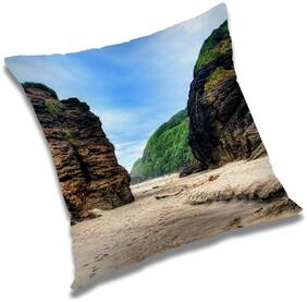 RADANYA Printed Cushion Cover with Filler Set 18x18 inch