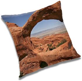 RADANYA Printed Cushion Cover with Filler Set 18x18 inch