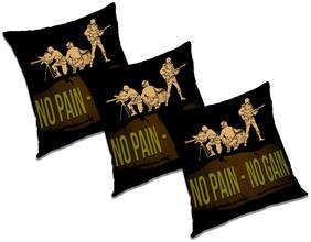 RADANYA Printed Polyester Black Cushion Cover ( Regular , Pack of 3 )