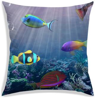 RADANYA Printed Cushion Cover 18x18 inch