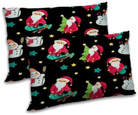 RADANYA Polyester Printed Pillow Covers ( Pack of 2 , Black )