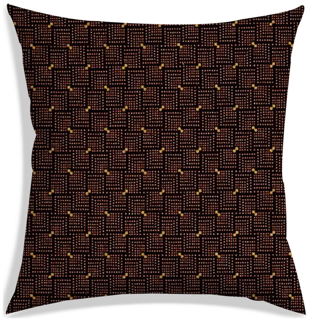 

RADANYA Printed Polyester Brown Cushion Cover ( Regular Pack of 1 )