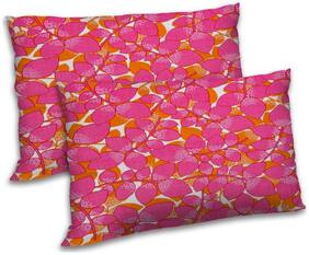 RADANYA Polyester Printed Pillow Covers ( Pack of 2 , White )