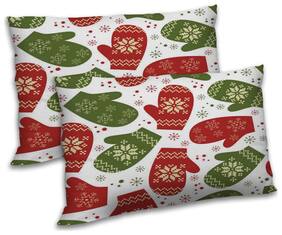 RADANYA Polyester Floral Pillow Covers ( Pack of 2 , Off-White )