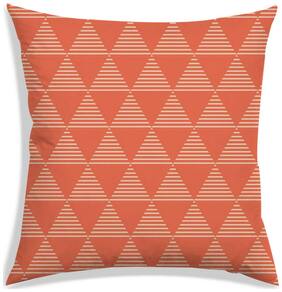 RADANYA Printed Polyester Orange Cushion Cover ( Regular , Pack of 1 )