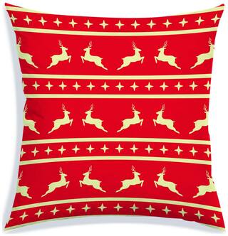 RADANYA Printed Polyester Brown Cushion Cover ( Regular , Pack of 1 )