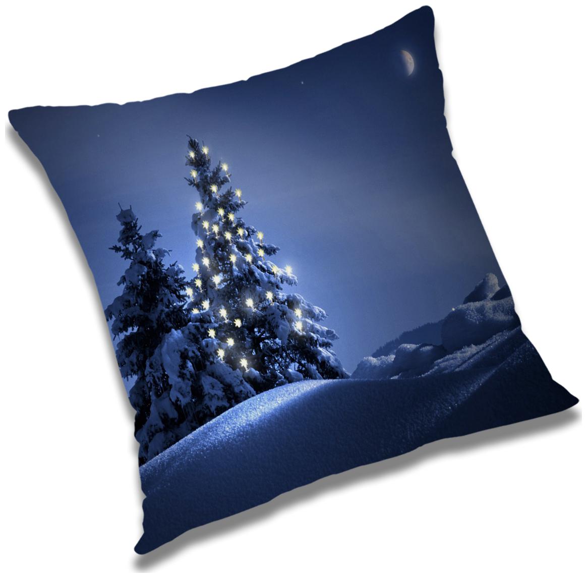 

RADANYA Printed Polyester Blue Cushion Cover ( Extra large Pack of 1 )